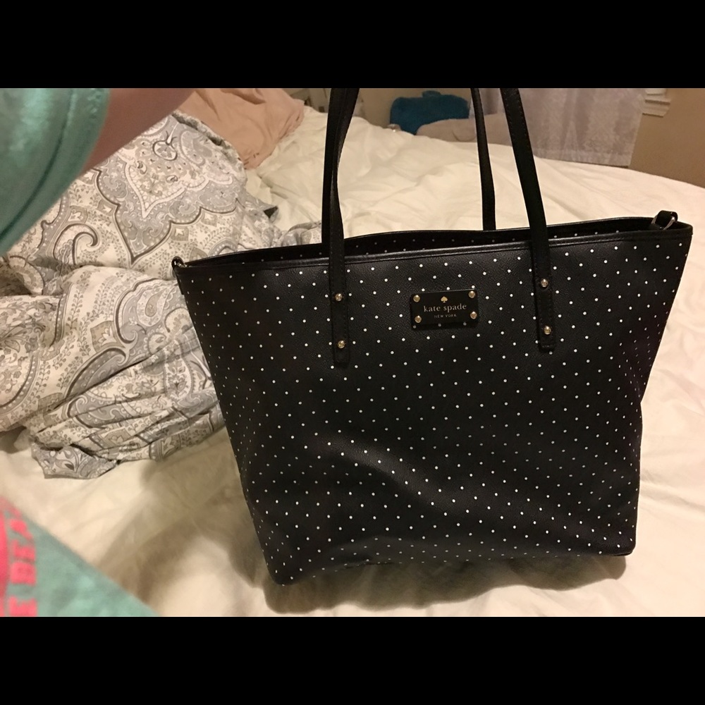 Kate Spade polka dot tote/ diaper bag